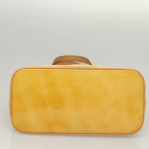 LOUIS VUITTON Monogram Vernis Houston Hand Bag Beige M91004 LV Auth - Picture 4 of 15